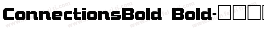 ConnectionsBold Bold字体转换